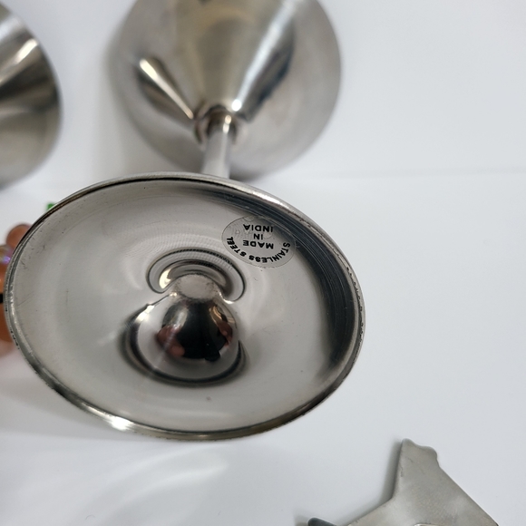 Stainless Steel Martini Glasses - Picture 3 of 12
